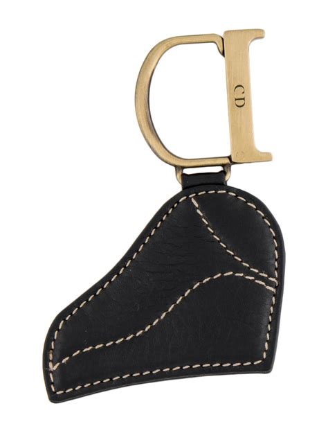 dior keychains|christian dior saddle keychain.